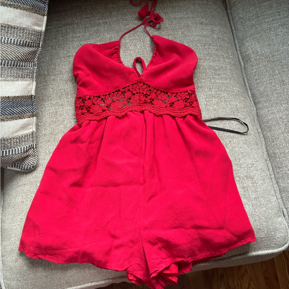 Red romper